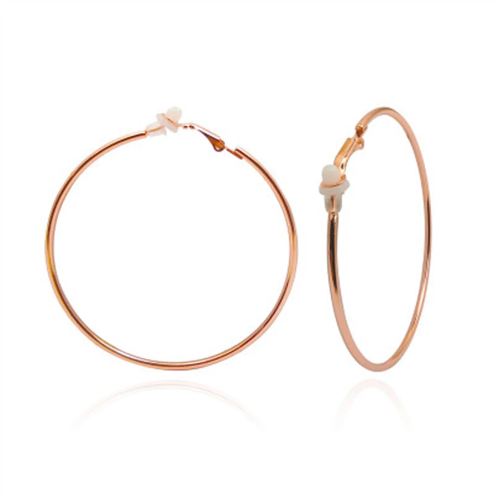 Fashion Simple Women's clip Earrings Large Round Non Piercing Women Girls earring ear clip earrings clip earrings ear clip