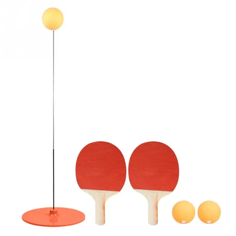 Racket Non Slip Home Myopia Prevention Sport Sucked Type Children Rebound Practice Table Tennis Trainer Set Flexible Shaft