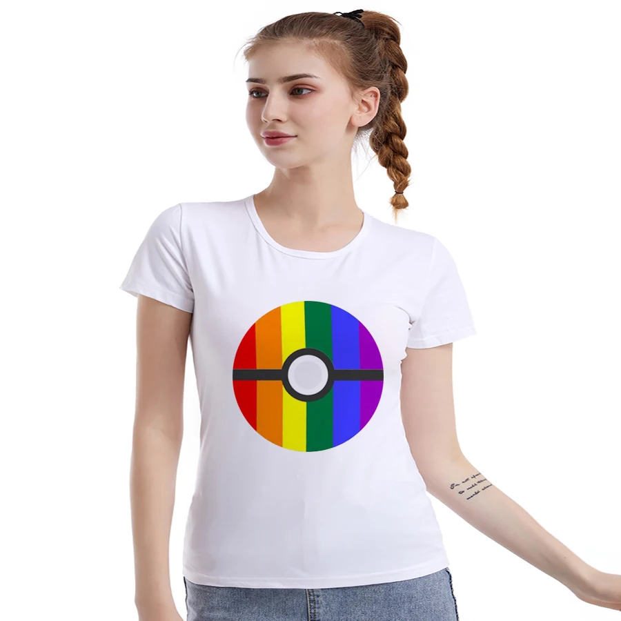 LGBT футболки для женщин новая футболка с надписью Gay Pride Женская Радужная Love Is