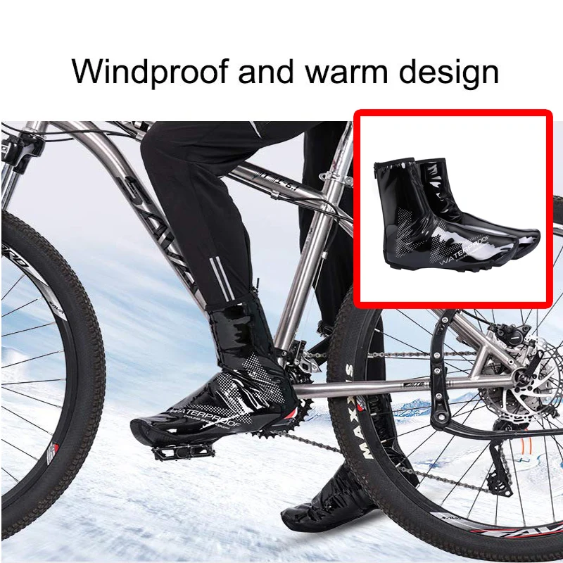 

CY020121 Cycling Shoe Cover Mountain Road Lock Shoes Waterproof Shoe Cover Thick Outdoor Windproof Rainproof Warm Shoe Cover