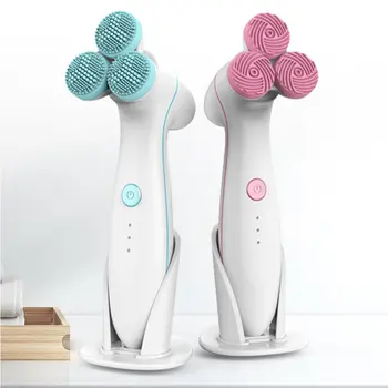 

3D Massage Cleanser Electric Facial Cleanser Electric Silicone Face Washing Machine Silicone Cleanser