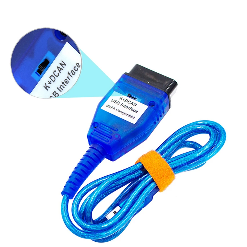 K+CAN K+DCAN Car Diagnostic Tool Cable OBD USB Interface with Switch for FT232RL Coding Chip | Автомобили и мотоциклы