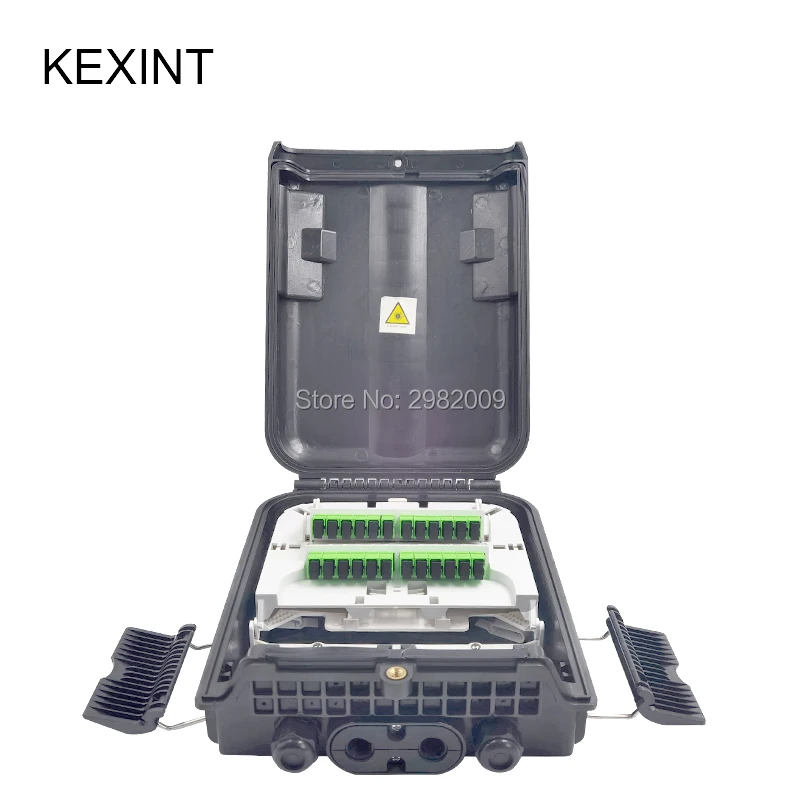 Scatola Di Terminazione Kexint 16 Core Scatola Di Distribuzione In Fibra Ottica Ftth Scatola Terminale In Fibra Ottica Di Alta Qualità Adatta Per Spli