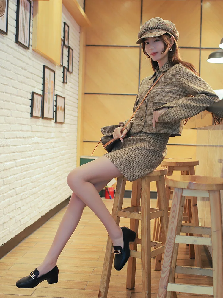 

Small Leather Shoes Women's British-Style Chunky-Heel Versatile Autumn 2019 New Style WOMEN'S Shoes Students Korean-style Low He