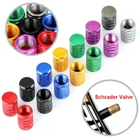 Bouchons de assujetSchrader en alliage d'aluminium pour vélo, 4 pièces, accessoires de bicyclette, pour camion, voiture 2
