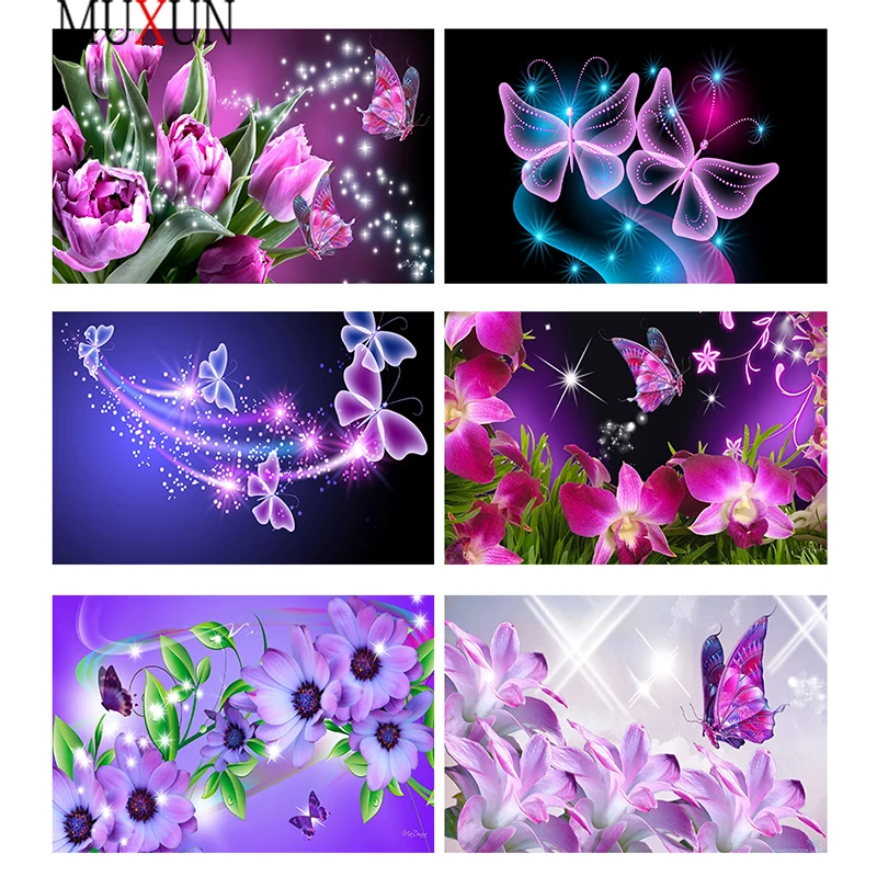 

Muxun Full Square Drill 5D Diy Diamond Painting "Peony Flower" New 2020 3D Embroidery Set Cross Stitch Mosaic Decor Gift Ep326