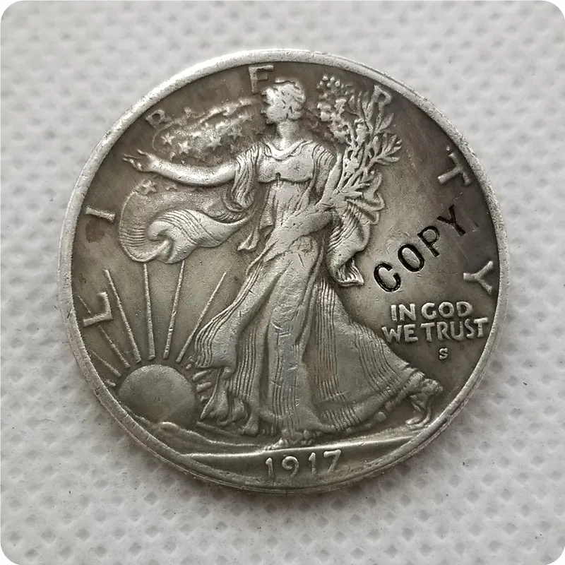 

USA 1917-S(OBV) Walking Liberty Half Dollar COIN COPY commemorative coins-replica coins medal coins collectibles