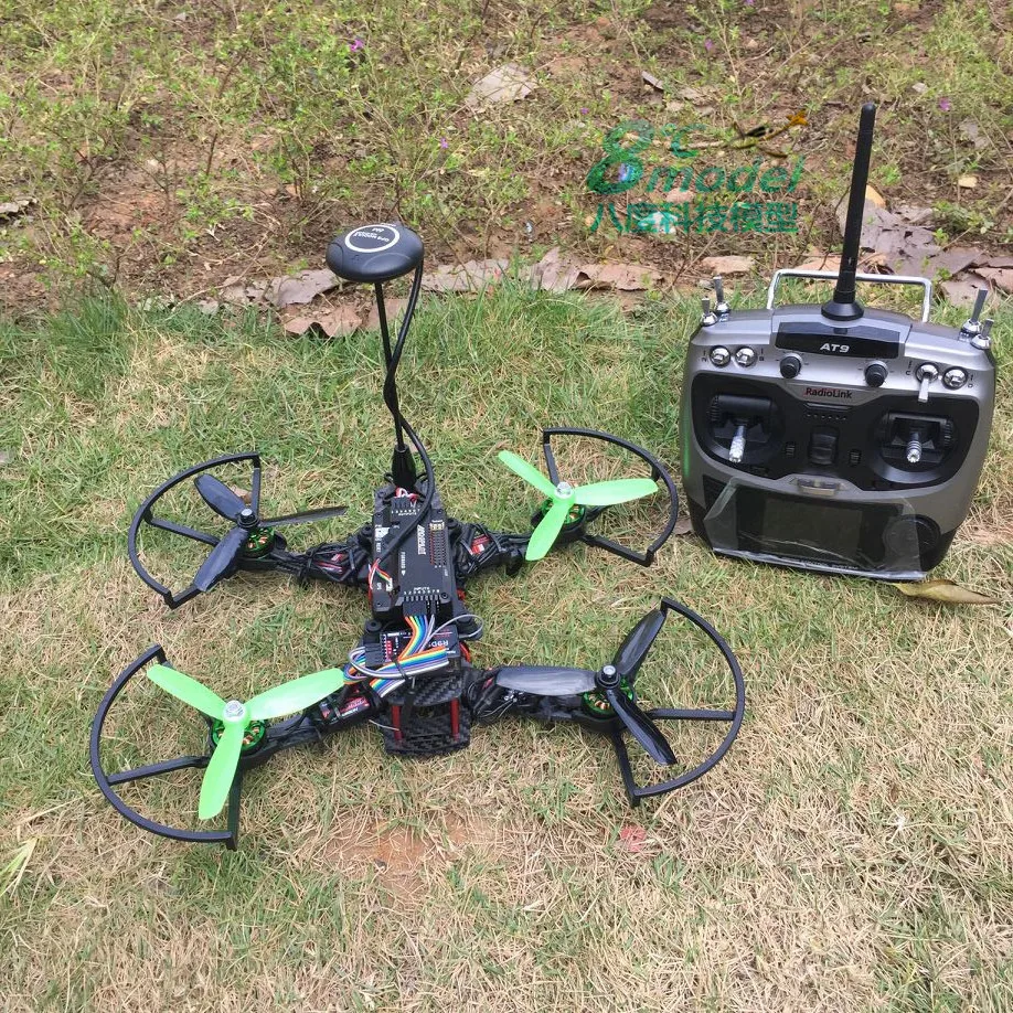 Через машину FPV пульт дистанционного управления Дрон для аэрофотосъемки маленькая четырехосевая карбоновая машина кронштейн самолета 250 Полный комплект DIY