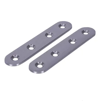 

Flat Stainless Steel Repair Mending Fixing Plate Brackets Support 2pcs