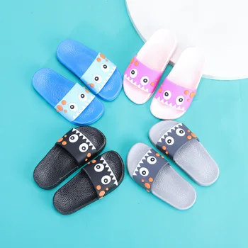 

Adorable Smile Baby Girls Boys Slippers Summer Children Flip Flops Barefoot Child Indoor Outdoor Beach Slippers for Kids