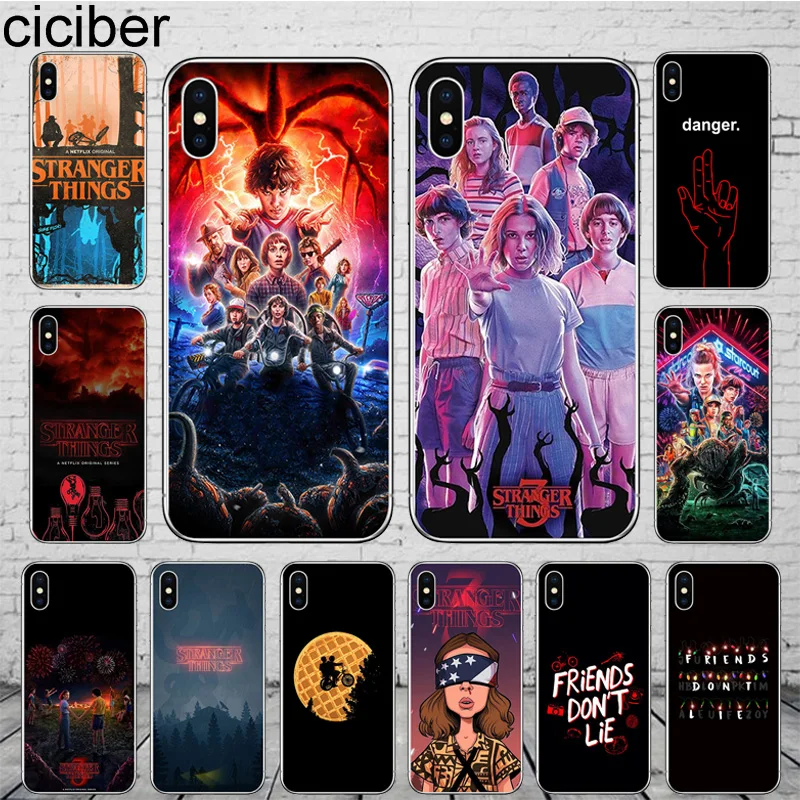 Чехлы для телефонов ciciber Stranger Things для iPhone 11 Pro Max, чехол для iPhone XR 8 7 6 6S Plus X XS Max 5S SE, мягкий чехол из ТПУ