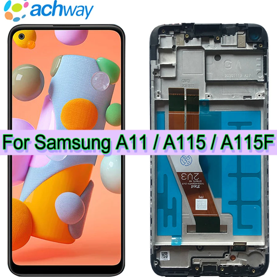 

Tested LCD For Samsung Galaxy A11 LCD Display Touch Screen Assembly With Frame 6.4" For Samsung A115F A115F/DS Lcd Screen