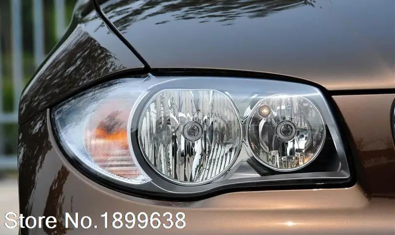 Высокое качество карбоновое волокно Передняя фара Крышка век бровей для BMW 1 серии E81 E82 E87 E88 128i 135i 2004-2011