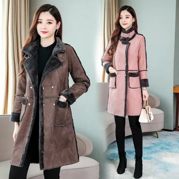 

Winter Jacket Women 2019 New Women's Korean Jacket Loose Thickening Plus Velvet Parkas Coat Female Large Size Jacket