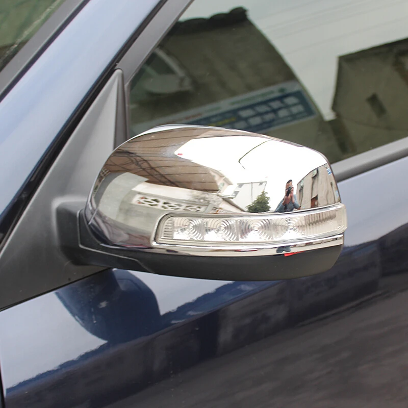 Car ABS chrome decoration sticker rear view rearview side glass mirror trim frame 2pcs for Kia Sorento 2013 2014 | Автомобили и