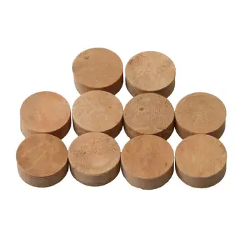 

Yibuy 10PCS Wood Cork Trumpet Cork Mat Special Grade Musical Instrument