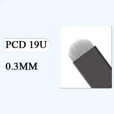 50pcs Professional Permanent Makeup Supplies pcd Tattoo Needle Disposable Eyebrow Microblading Blade for Embroidery Manual Pen - Габаритные размеры: 19cf