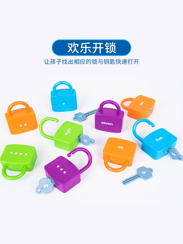 

With Numbers Useful Product Toy Recognize Counting Understanding Teaching Aids 3-Year-Old 4-Year-Old 5-Year-Old Baby Unisex Lock