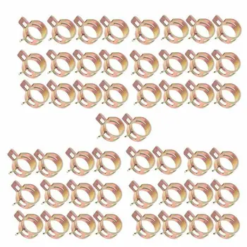 

50Pcs Fastener 5/6/7/8/9mm Spring Clip Fuel Water Line Hose Pipe Air Tube Clamps High Quality Spring Steel Car Spring Clip