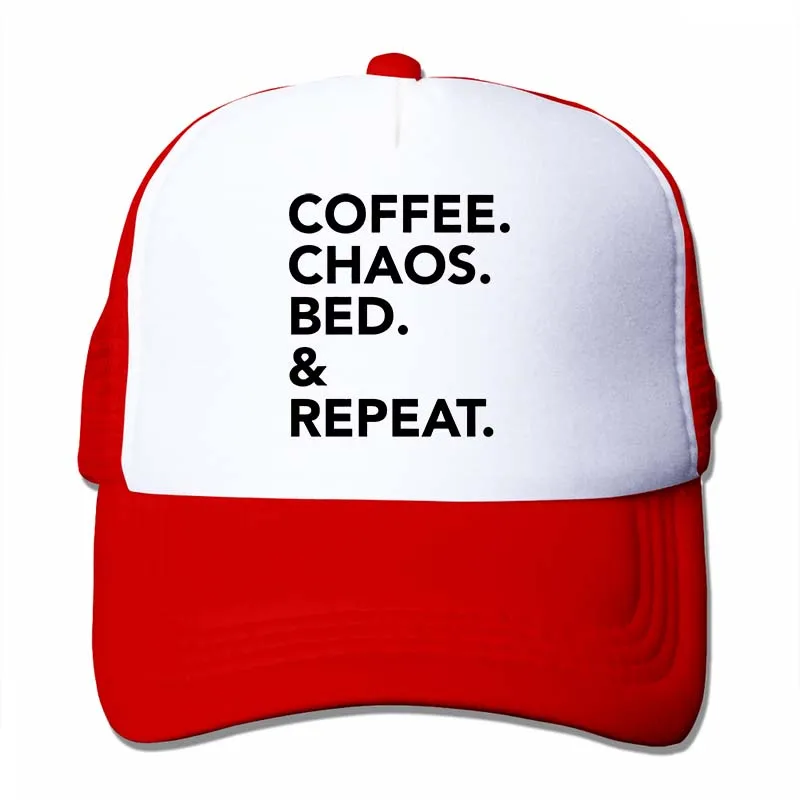 Кофейная бейсбольная кепка Chaos для мужчин и женщин, модная Регулируемая Кепка - Цвет: 4-Red