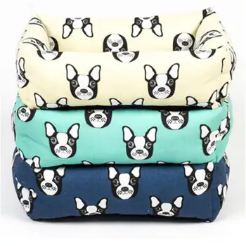 

2 Style Printed Dogs Bed For Small Medium Large Dogs Pet House Waterproof Bottom Soft Fleece Warm Cat Bed Sofa House S-L