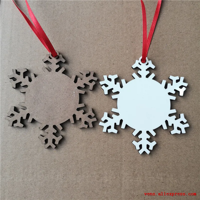 

Special promotion sublimation mdf blank charm snow christmas hot transfer printing diy custom consumable xmas 20pieces/lot