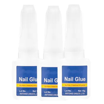 

3pcs 10g Nail Glue Quick Drying High Viscosity Nail Glue Adhesive for Applying Artificial Nail Tips Manicure NIN668