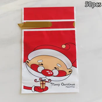 

Party Pouches Candy Bag Plastic EVA Wedding 50pcs Large Christmas Gift