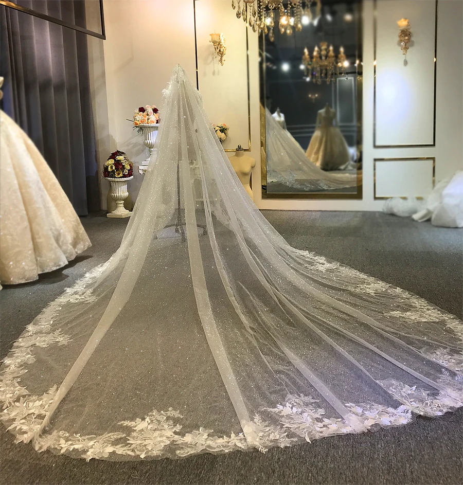 Luxury Long Train Wedding Veil Long Bridal Veil AliExpress