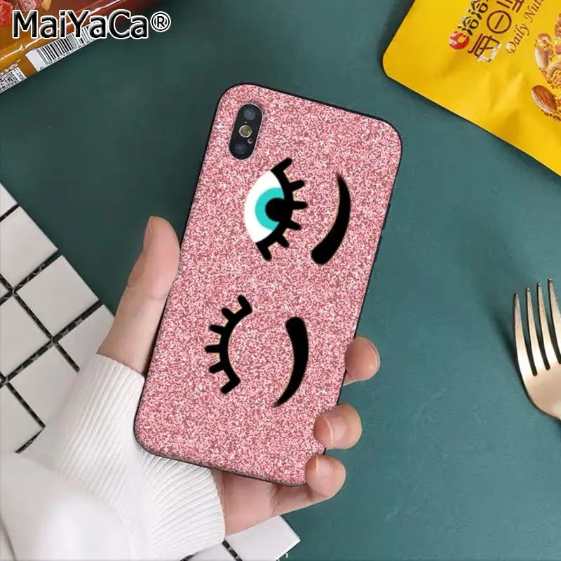 MaiYaCa большие ресницы Coque Shell чехол для телефона Apple iphone 11 pro 8 7 66S Plus X XS MAX 5s SE XR чехлы