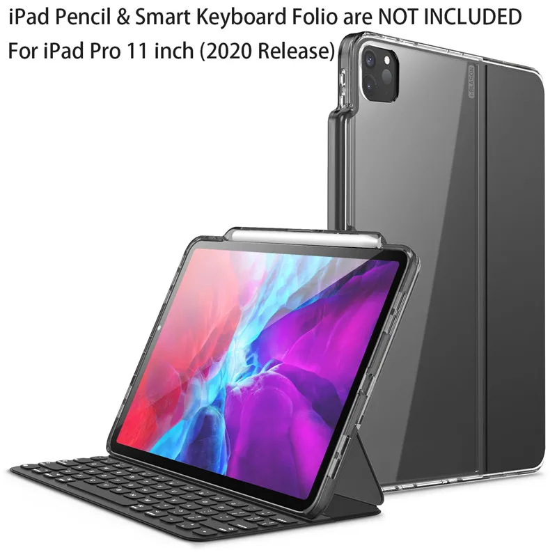 For Ipad Pro 11 Case (2020) [only Compatible With Official Smart Keyboard  Folio] I-blason Halo Hybrid Cover With Pencil Holder Tablets  E-books  Case AliExpress