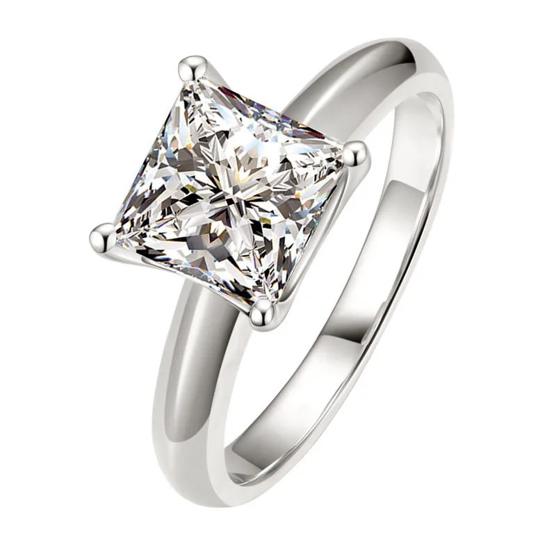 14K Золотое кольцо 2ct D Цвет VVS Moissanite кольцо обручальное кольцо с национальным сертификатом D05