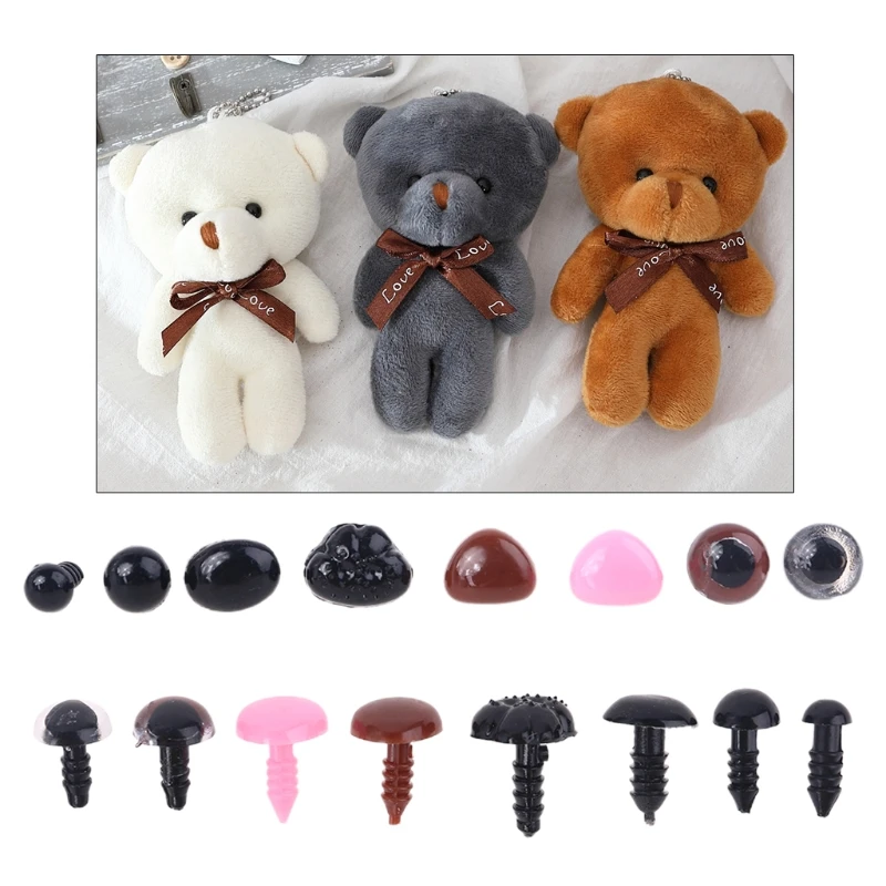20Pcs Runde Kunststoff Teddybär Spielzeug Sicherheits Augen Tierpuppe Handwerk 