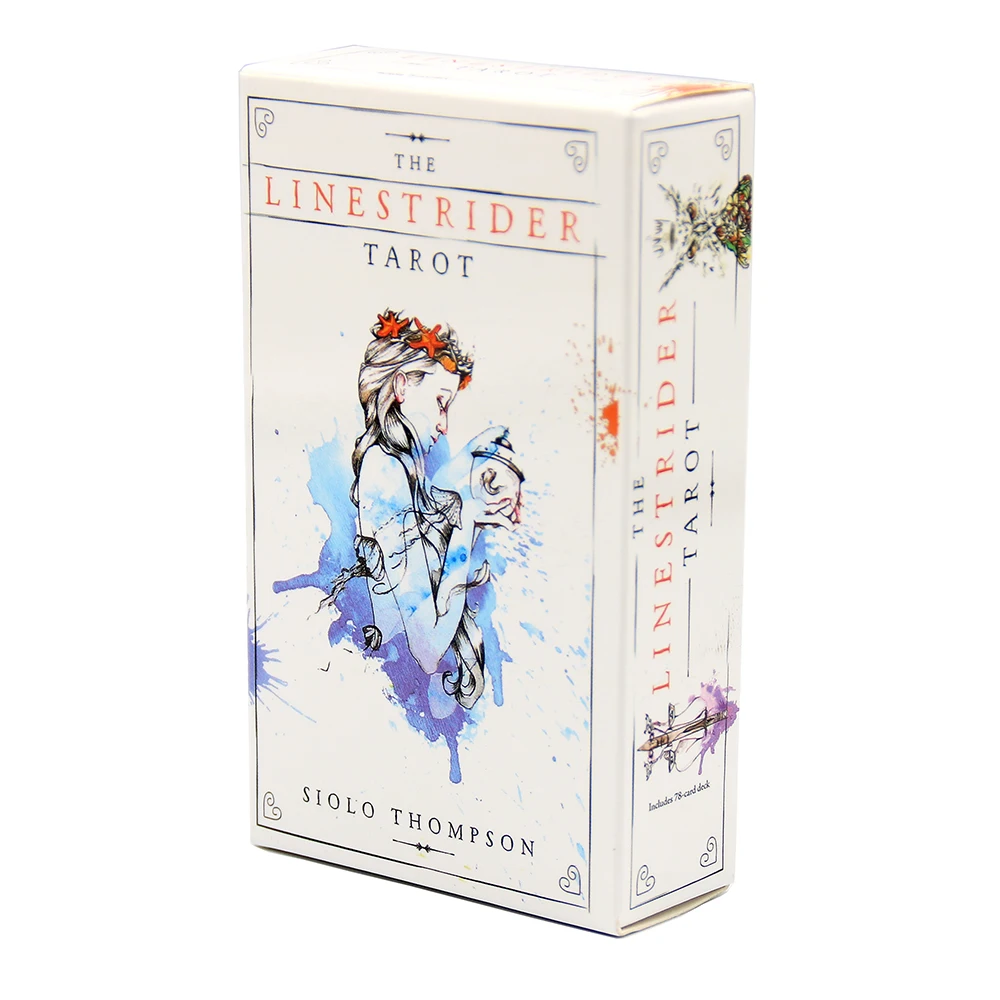 

The Linestrider Tarot Cards PDF guidebook features gentle yet evocative images that dance on the edge between magic and logic