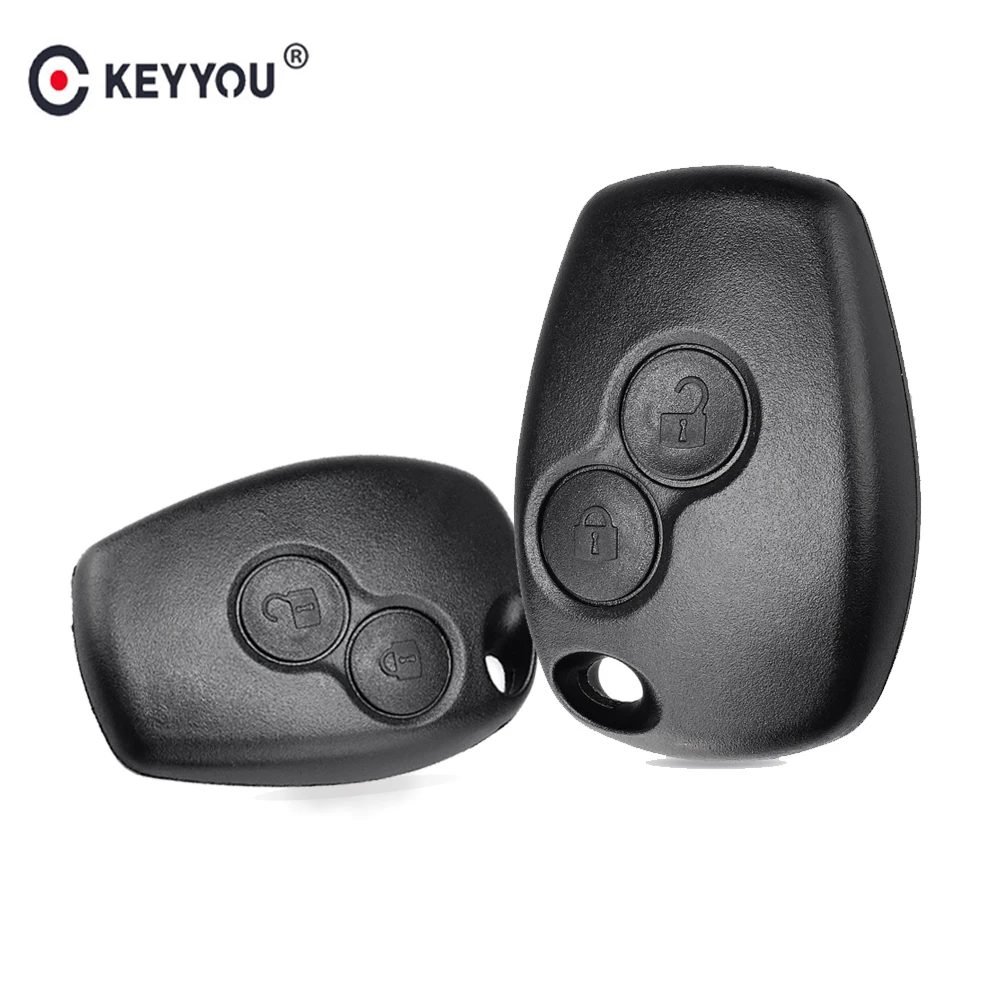 KEYYOU без лезвия 2 кнопки ключи оболочки чехол дистанционного брелока чехол для Renault Dacia модус Клио 3 Twingo Kangoo 2