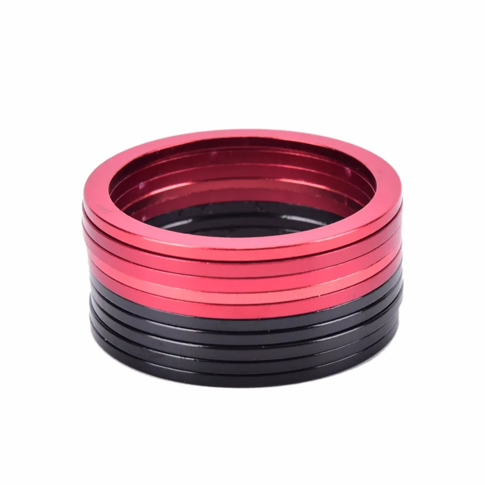 5pcs New mountain bike flywheel gasket bottom bracket center axis mountain bike aluminum alloy bicycle wheel hub gasket 2mm