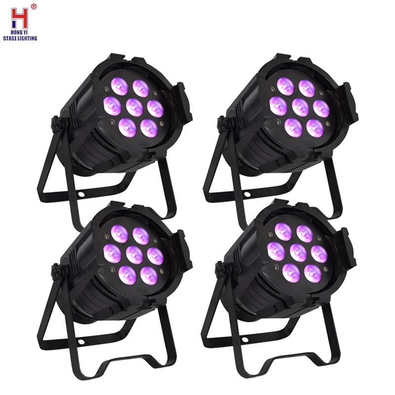 

LED Par Lights 7x12W DJ LED RGBW Par Lights Wash Disco Light DMX Controller Effect For Small Paty KTV Stage Lighting (4pcs/lot)