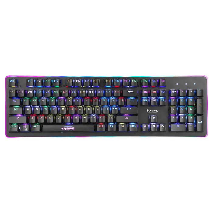 MARVO KG954G игровая клавиатура цветная (RGB) Подсветка Проводная с USB мембранная для