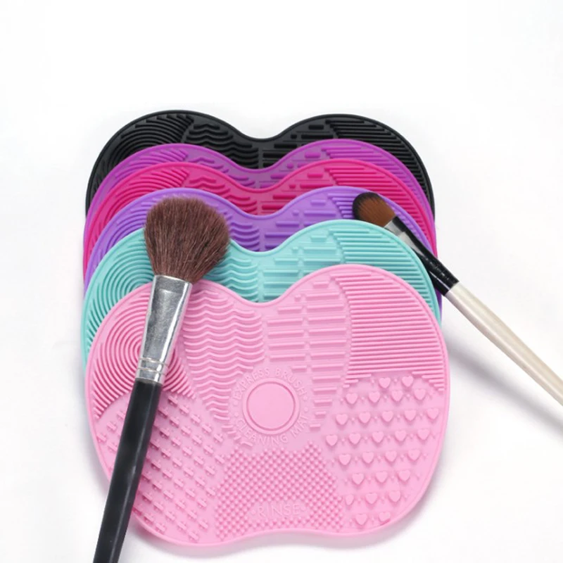 1 шт Силиконовая маска для макияжа кисть коврик очистки мытье кистей гель щетка