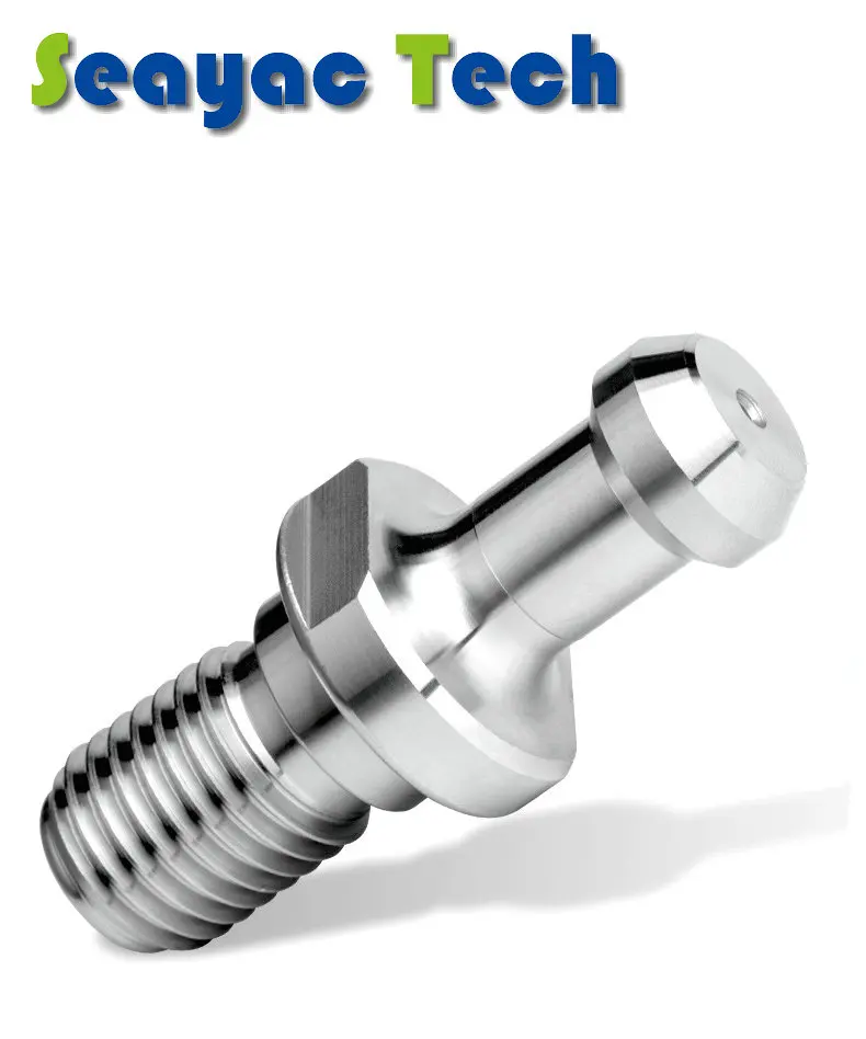 

High accuracy white color cnc accessory pull studs BT40/BT50 series with 20CrMnTi material hardness HRC54-57
