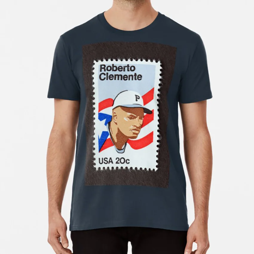 1984 20 ￠ rotto Clemente почтовая печать футболка clemente philately Америка прошлый раз бейсбол |