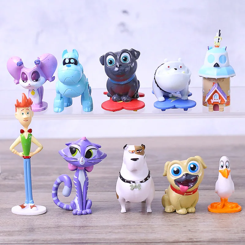 Puppy Dog Pals Bingo Rolly PVC Figures Kids Toys Gifts 10pcs/set