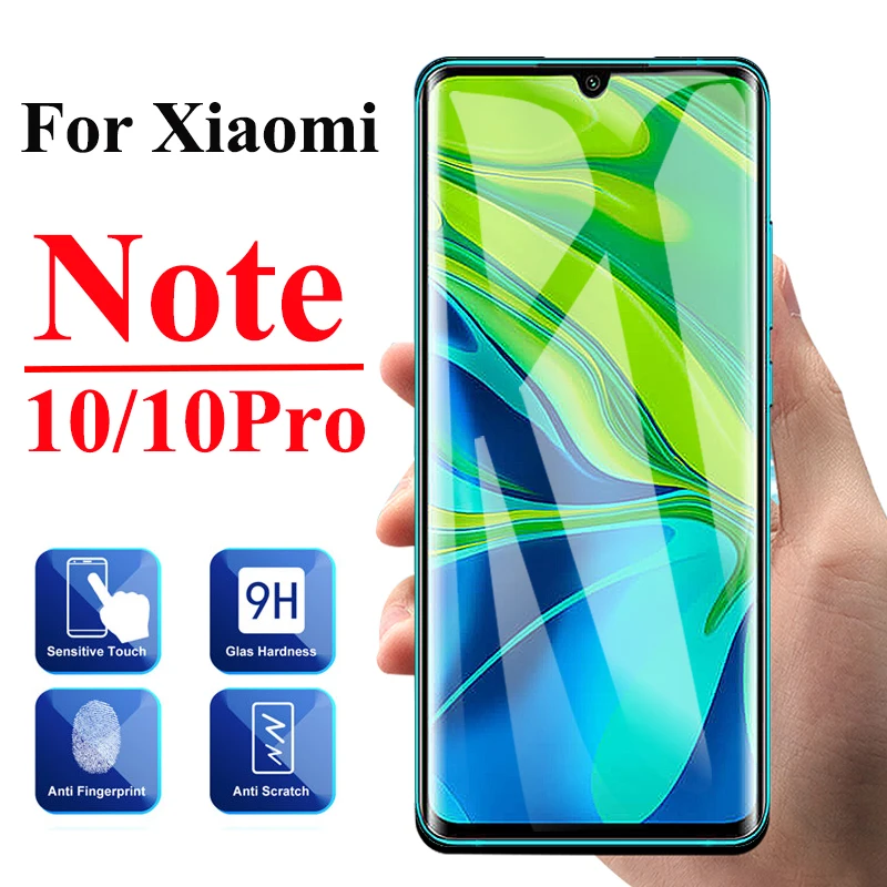 Защитный чехол для Xiaomi mi Note 10 10Pro защита экрана Note10Pro Note10 10Plus Закаленное стекло пленка Xia mi Xiomi 10+ чехол