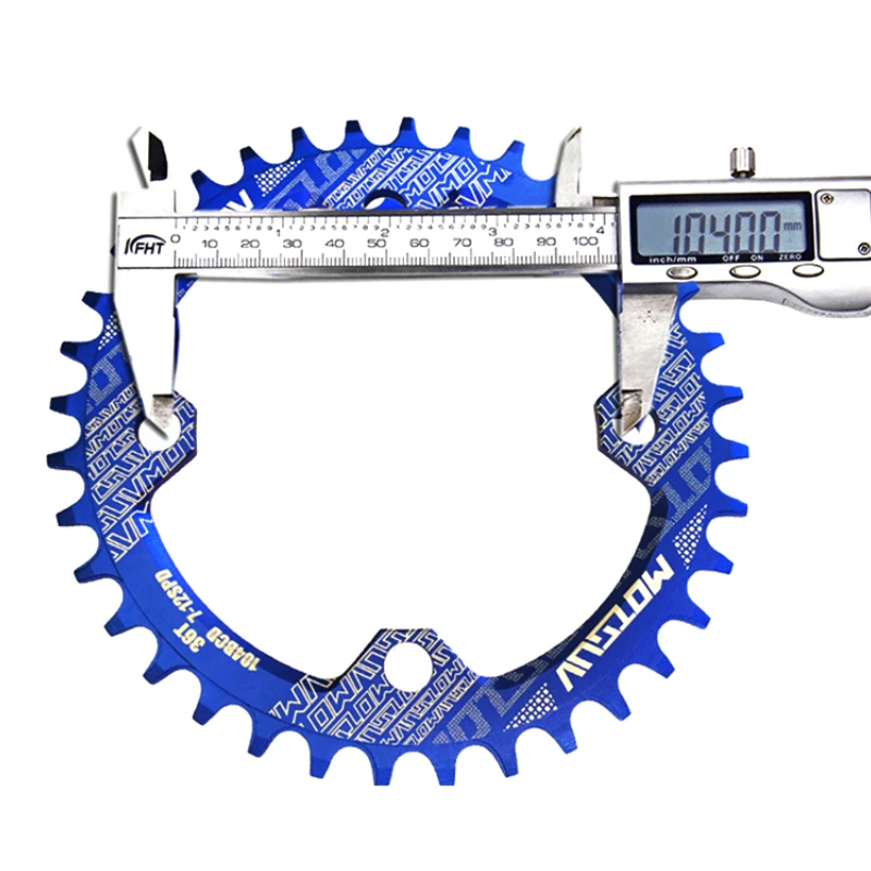 MOTSUV 104BCD круглая узкая широкая цепь MTB горный велосипед 32T 34T 36T 38T зубчатая пластина