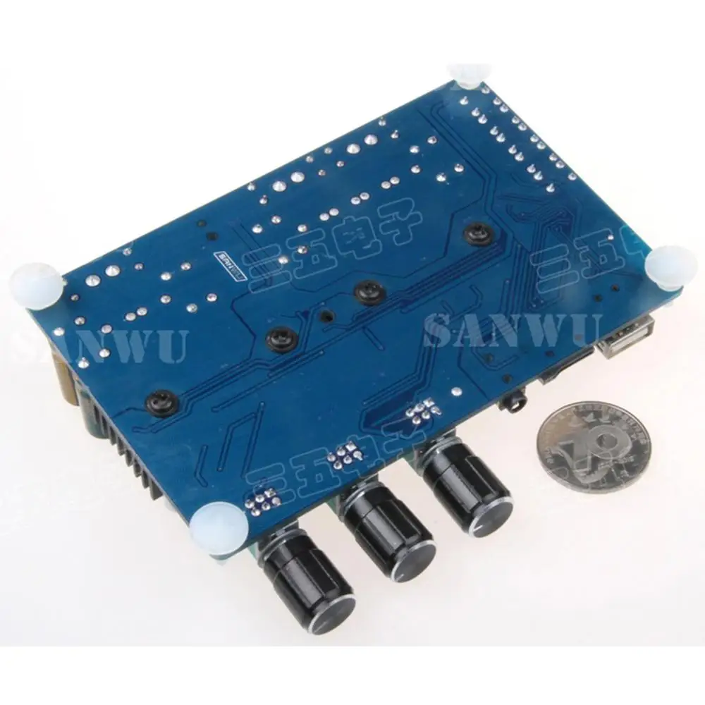 HF41 Bluetooth USB TF декодирование 2,1 канальный цифровой усилитель мощности плата усилителя
