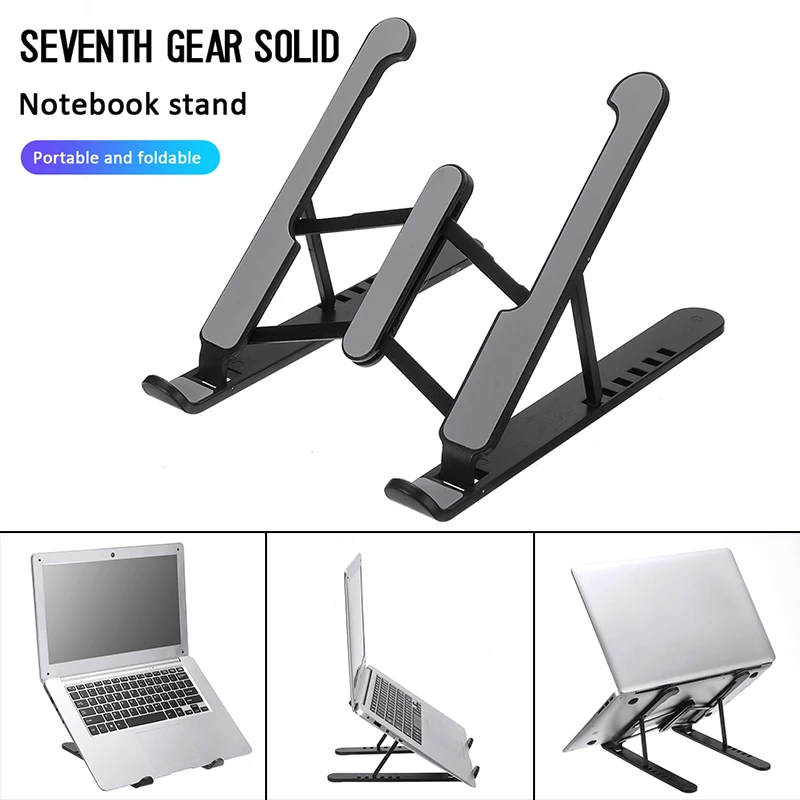 

Adjustable Folding Aluminum Alloy Laptop Tablet Desktop Stand Portable Holder Better Heat Dissipation Open Style Design