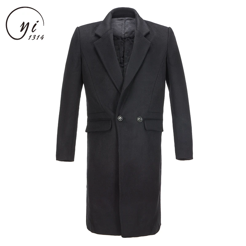 Модный мужской шерстяной костюм дизайнерское шерстяное пальто манто Homme Длинные