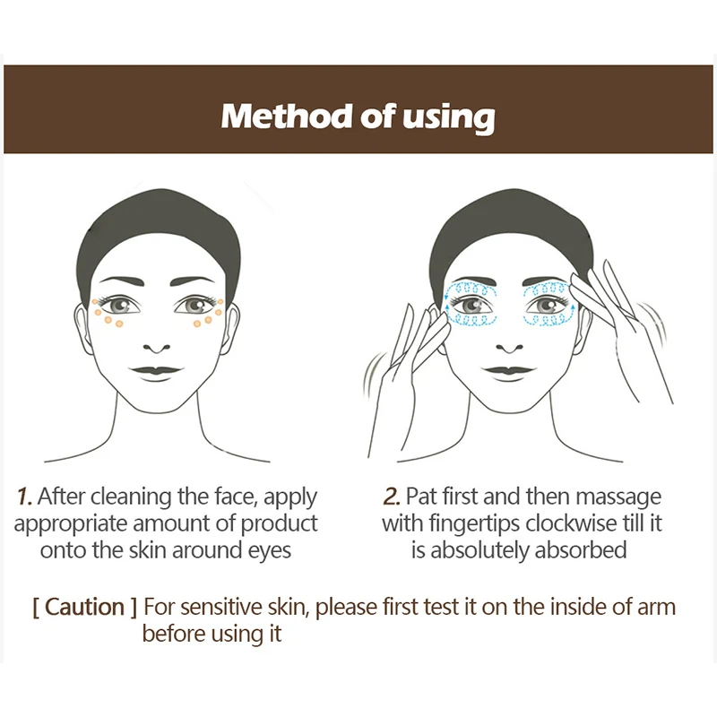 Eye Cream Collagen Firming Reduces Wrinkles Eye Cream Long Lasting Fine Lines Remove Eye Cream For Various Skin Type 20g/ml