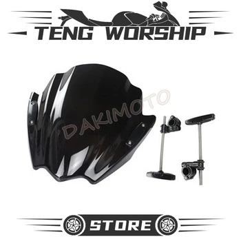 

for Yamaha FZ6 Fazer S2 2004-2009 XJ6 Diversion XJ6N 2009-2015 Motorcycle Windscreen Windshield Shield Viser VIsor Front Glass