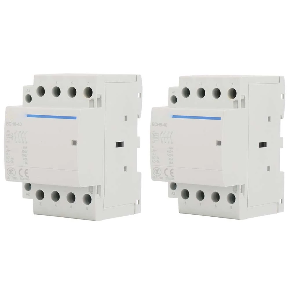 4P 40A 24V/230V 50/60Hz Rail AC контактор для дома 2NO 2NC|Инверторы и конвертеры| |